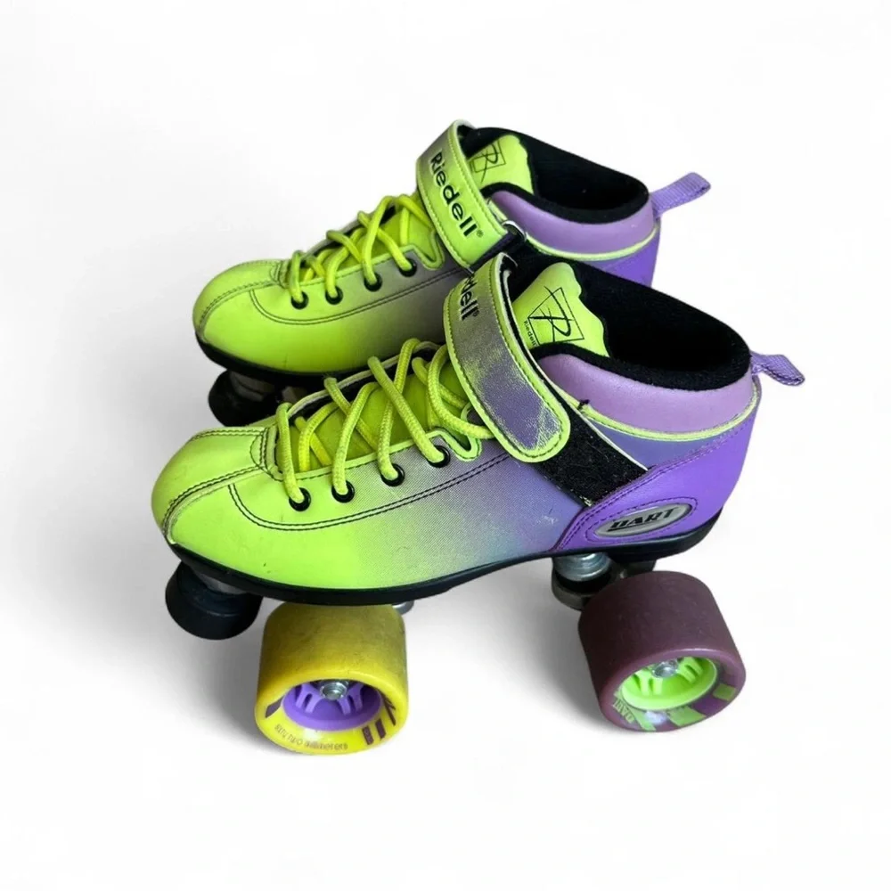 Riedell Quad Roller Skates - Dart Ombre- Fade Color
 Size 4 (Women’s 4.5/5) - Picture 2 of 7